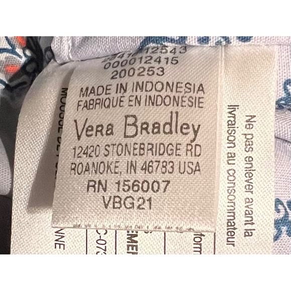 Vera Bradley Large Quilted Tote Bag Purse Womens Multicolor Painted Medallions - Picture 4 of 4